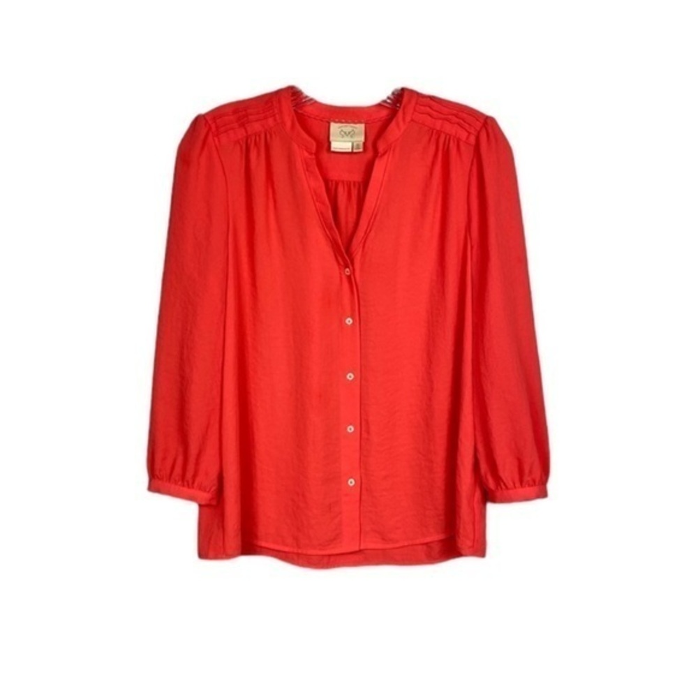 Anthropologie/VanessaVirginia Romi Coral Blouse